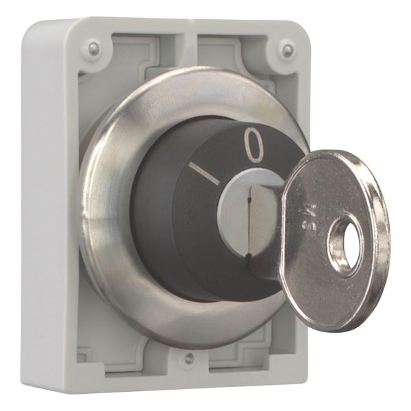 Key-operated actuator, Flat Front, maintained, 3 positions, MS3, Key withdrawable: I, 0, II, Bezel: stainless steel image 13