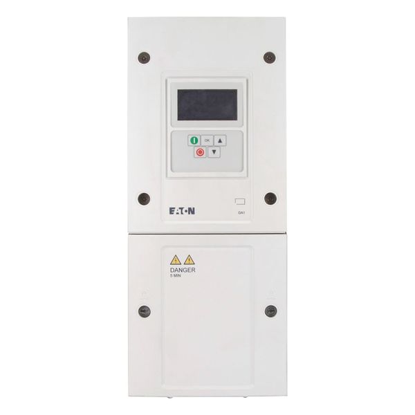 Variable frequency drive, 400 V AC, 3-phase, 24 A, 11 kW, IP55/NEMA 12, Radio interference suppression filter, OLED display image 13