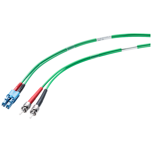 SM FO cord BFOC/LC; 9/125; pre-assembled with 1x LC duplex plug and 2 x BFOC plugs; length 2.0 m. image 1