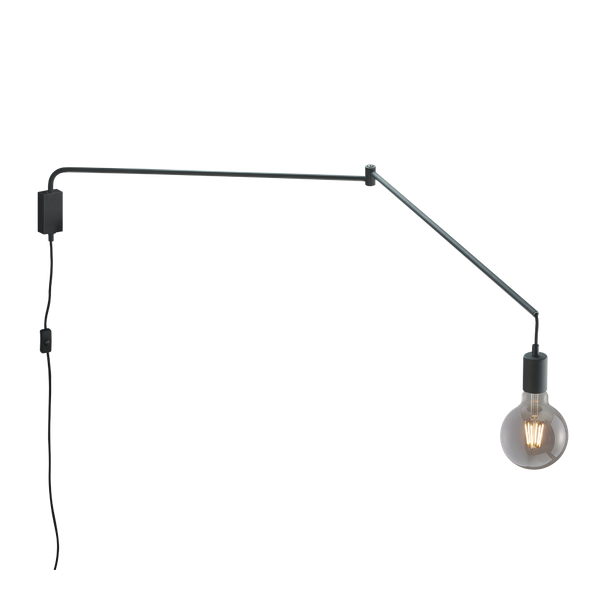 Line wall lamp E27 matt black image 1