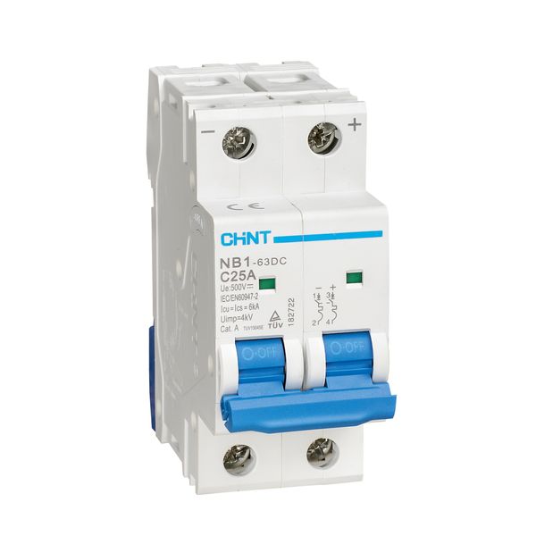 Automatic switch for direct current 4P C13 DC1000V 6kA (NB1DC-4P-C13-1000V) image 1