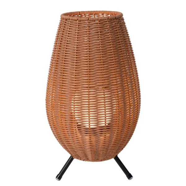 Lucide COLIN IP44 - Table lamp Outdoor - LED - 1x3W 3000K - IP44 - Light wood image 1