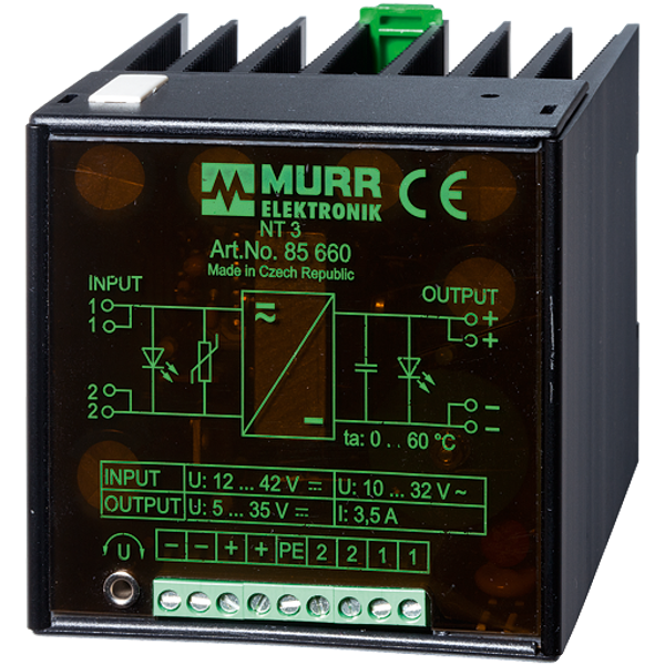 NT 3 AC-DC/DC-CONVERTER, IN: 10-32VAC/12-42VDC OUT: 5-35V/3,5ADC image 1