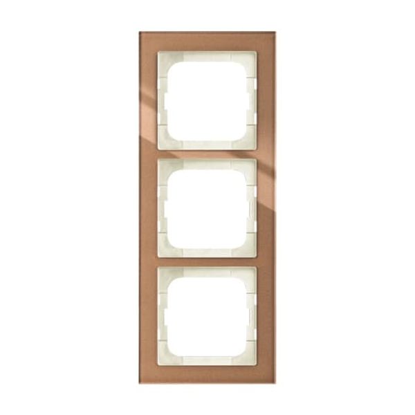 1724-283 Cover Frame Busch-axcent® Brown glass image 2