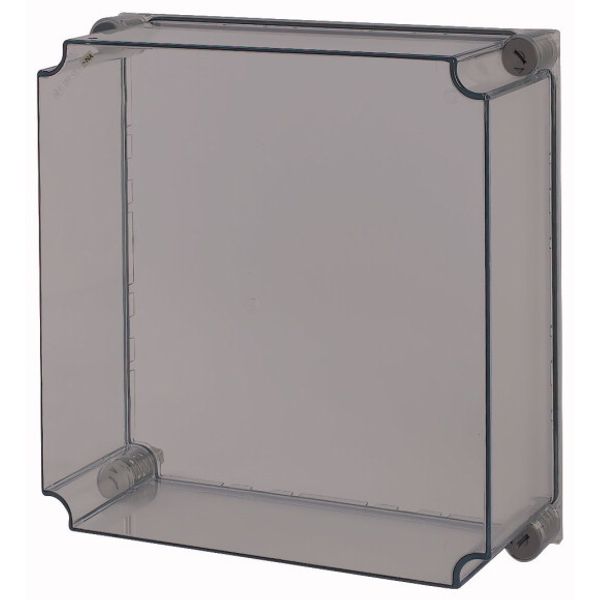 Cap, transparent smoky gray, HxWxD=375x375x150mm, NA model image 1