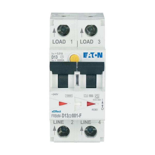 Digital RCD/MCB combination, 13 A, 10 mA, MCB trip characteristic: D, 2p, RCD trip characteristic: F image 5