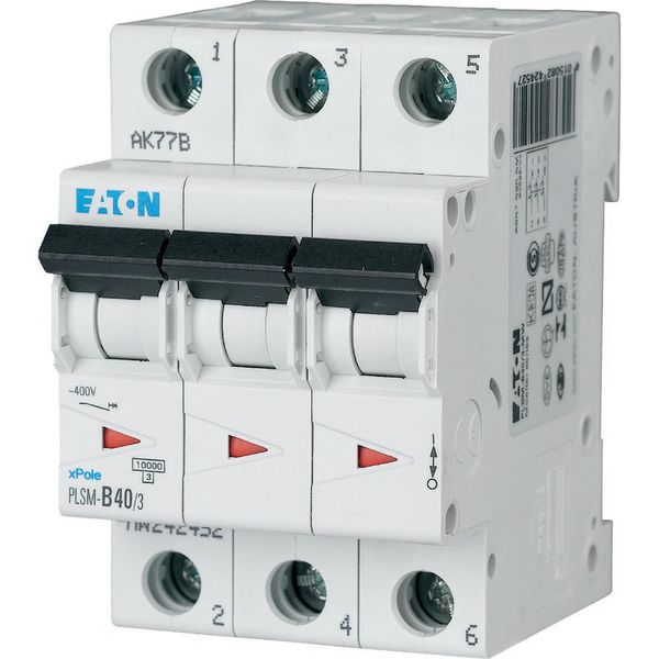 Miniature circuit breaker (MCB), 40 A, 3p, characteristic: D image 6