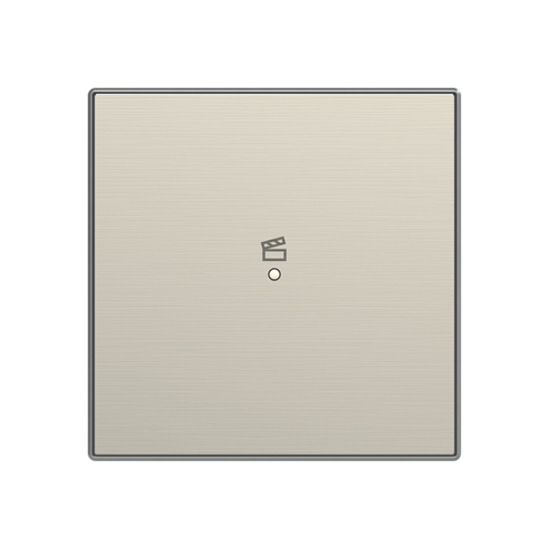 SRS-1-85AI Cover plate - free@home / KNX 1-gang sensors - Scene - Stainless Steel for Switch/push button Single push button Stainless steel - Sky Niessen image 1