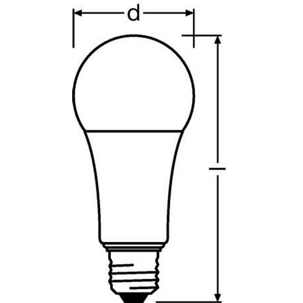 LED Bulb PARATHOM Classic 21W/827 E27 A150 230V FR image 2