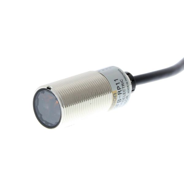 Photoelectric sensor, M18 threaded barrel, metal, red LED, retro-refle E3FB2023B image 3