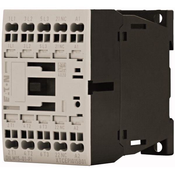 Contactor, 3 pole, 380 V 400 V 7.5 kW, 1 NC, 230 V 50/60 Hz, AC operation, Push in terminals image 2