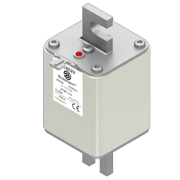 Fuse-link, high speed, 400 A, AC 1000 V, Size 2, 59 x 77 x 80 mm, aR, IEC, single indicator image 2