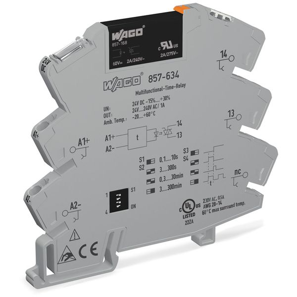 Solid-state timer relay module Nominal input voltage: 24 VDC Output vo image 2