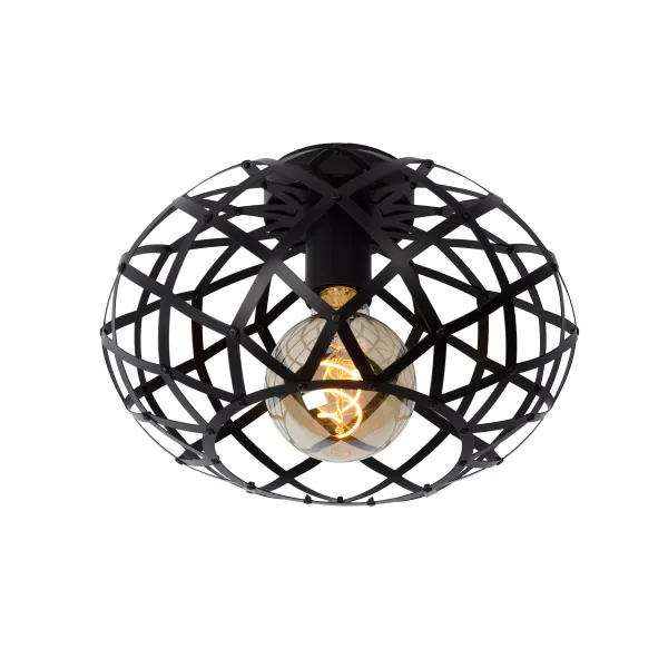 WOLFRAM Ceiling Light E27/40W O30 cm Black image 1