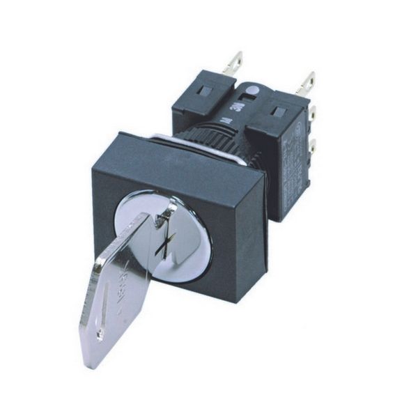 Selector switch, rectangular, key-type, 3 notches, maintained, IP65, k image 2