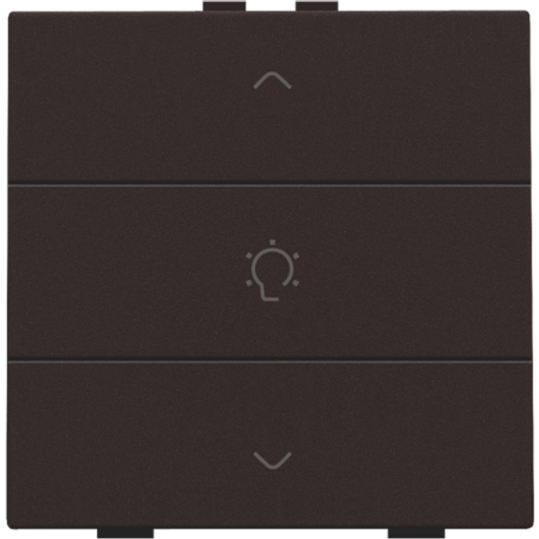 Single dimming control for Niko Home Control, dark brown coated image 1