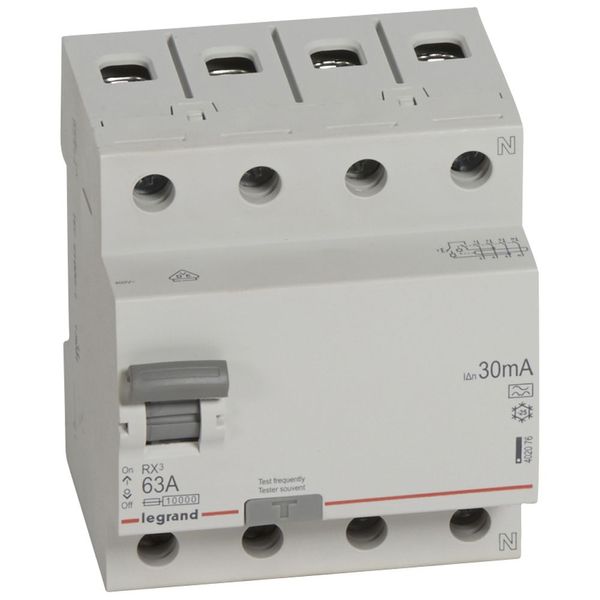 RCD LR - 4P - 400 V~ - 63 A - 30 mA - A type image 1