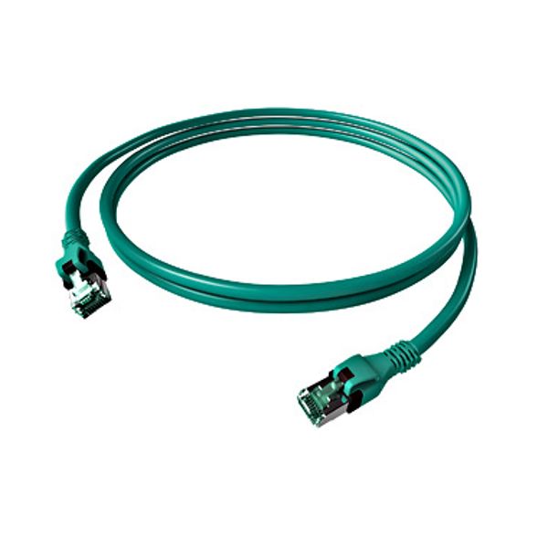 DualBoot PushPull Patch Cord, Cat.6a Shielded Turquoise 7.5m image 1