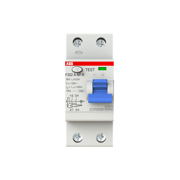 F202 A-80/0.03 AP-R Residual Current Circuit Breaker 2P A type 30 mA image 6