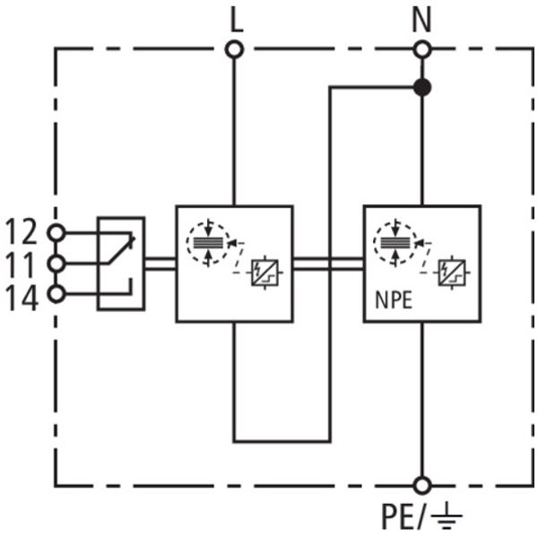 Appl.-opt. combined arrester DEHNshield B type 1+2 f. single-phase TT  image 3