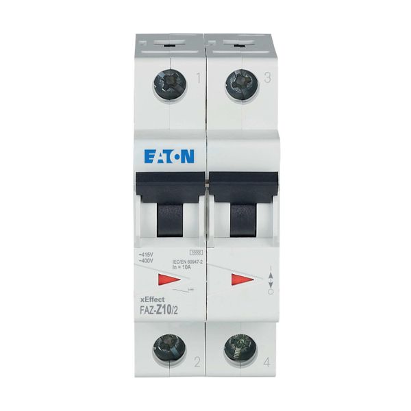 Miniature circuit breaker (MCB), 10 A, 2p, characteristic: Z image 6