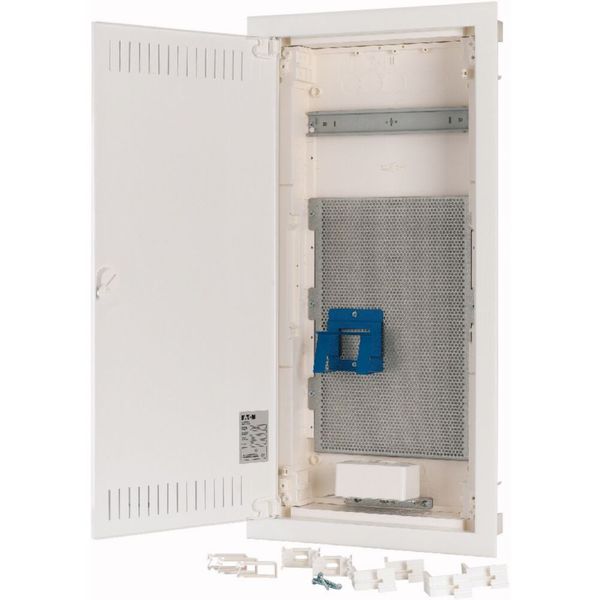 Compact distribution board-flush mounting, multimedia, 4-rows, super-slim sheet steel door image 12