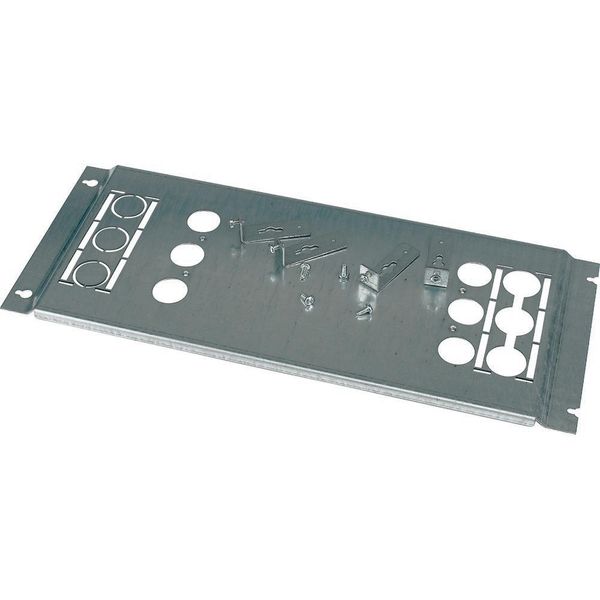 Mounting plate, +mounting kit, for NZM3, vertical, 3p, HxW=600x600mm image 2