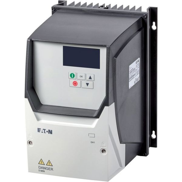 Variable frequency drive, 500 V AC, 3-phase, 4.1 A, 2.2 kW, IP66/NEMA 4X, OLED display image 1