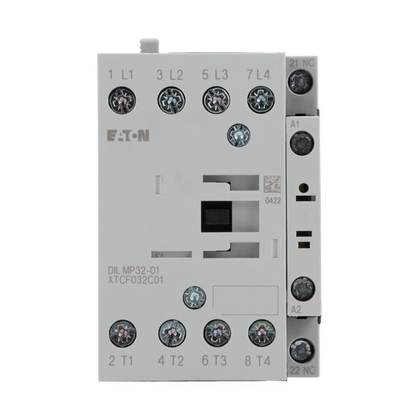 Contactor, 4 pole, 32 A, 1 NC, 110 V 50 Hz, 120 V 60 Hz, AC operation image 11