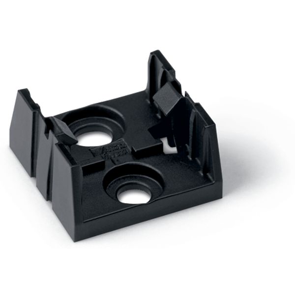Mounting plate 4-pole for distribution connectors black image 3
