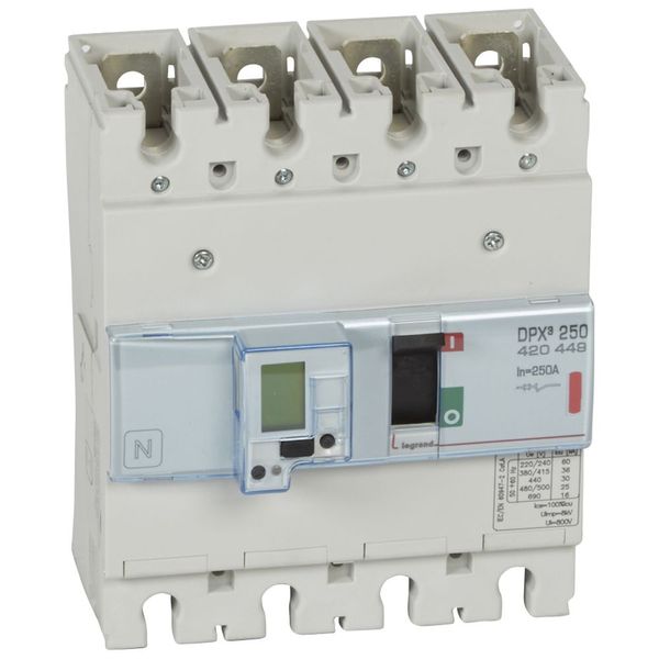 MCCB electronic + energy metering - DPX³ 250 - Icu 36 kA - 400 V~ - 4P - 250 A image 2