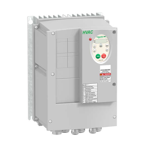 variable speed drive ATV212 - 2.2kW - 3hp - 480V - 3ph - EMC class C1 - IP55 image 4