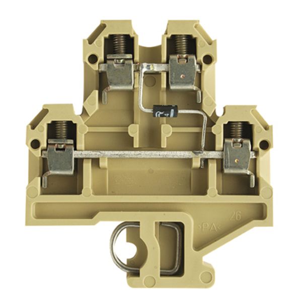 Component terminal block, Screw connection, 4 mm², 380 V, 10 A, 1 N 40 image 1
