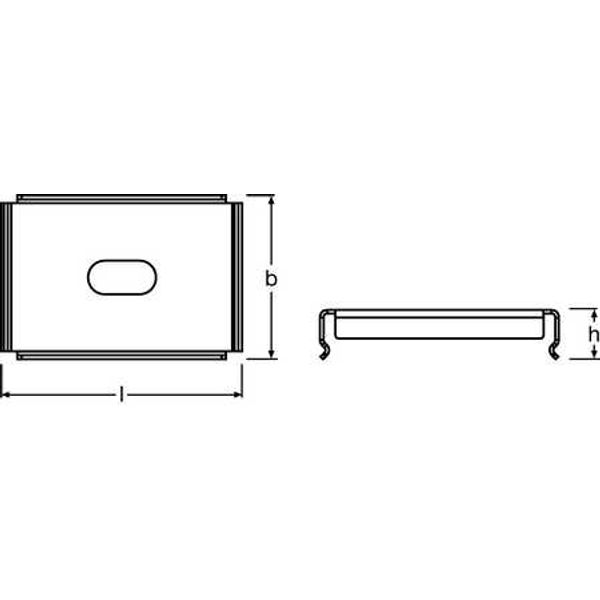 LD-MBLINDRAGMOUNTINGBRACK5X5X12OSRAM image 1