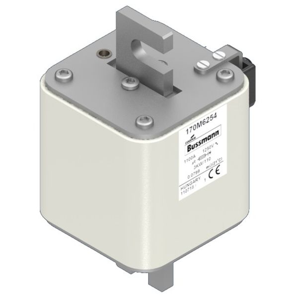 Fuse-link, high speed, 700 A, AC 690 V, DIN 3, 76 x 92 x 139 mm, aR, DIN, IEC, single indicator image 3