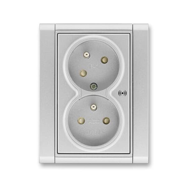 5583F-C02357 08 Double socket outlet with earthing pins, shuttered, with turned upper cavity, with surge protection ; 5583F-C02357 08 image 43
