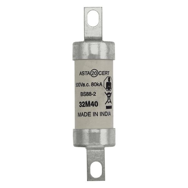 Fuse-link, LV, 32 A, AC 500 V, BS88/A2, 22 x 85 mm, gM, BS, 32M40 image 22