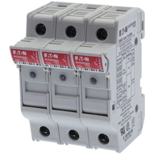 Fuse-holder, LV, 32 A, AC 690 V, 10 x 38 mm, 3P, UL, IEC, indicating, DIN rail mount image 33