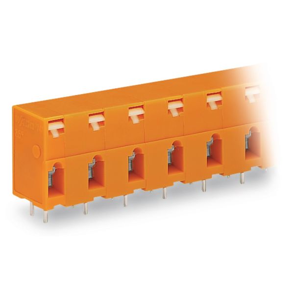 PCB terminal block push-button 2.5 mm² orange image 3