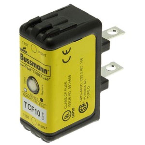 Fuse-link, low voltage, 10 A, AC 600 V, DC 300 V, 20 x 26 x 48 mm, CF, J, 1P, UL, CSA, time-delay image 19