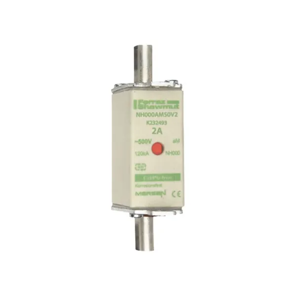 Fuse-link NH000 aM 500VAC 2A live tags Double indicator image 2