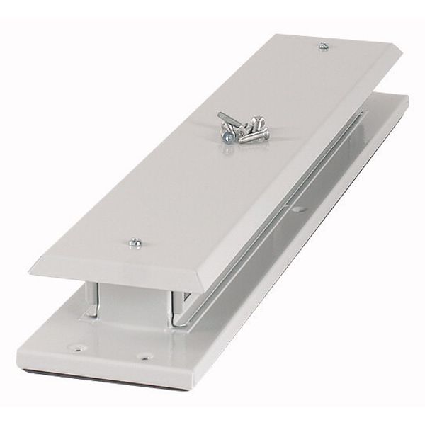 Top plate, ventilated, W=425mm, IP42, grey image 1