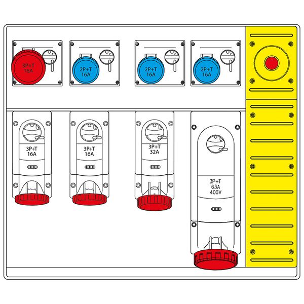 EMERGENCY PUSH BUTTON IP65 Ø60mm image 1