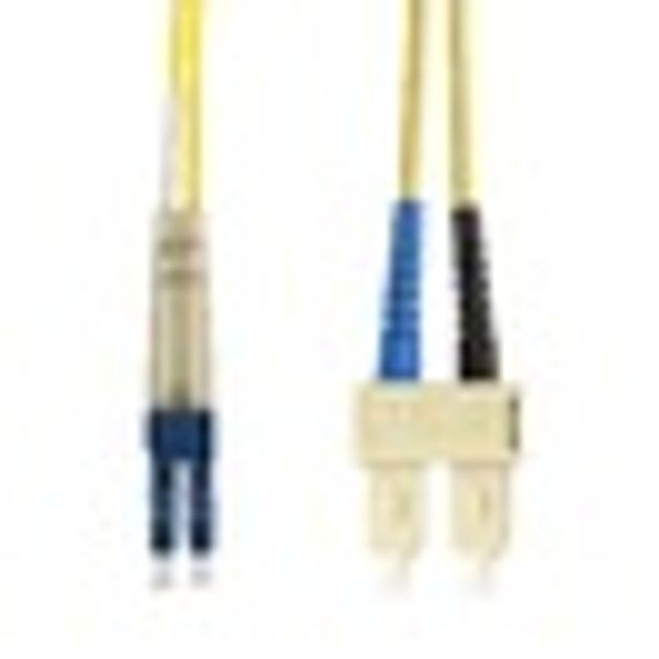 FO Patchcord Duplex LC/SC, 9/125æm OS2, LS0H-3, yellow,10.0m image 2