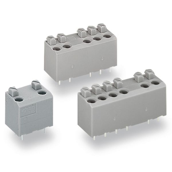 PCB terminal block push-button 1.5 mm² gray image 3