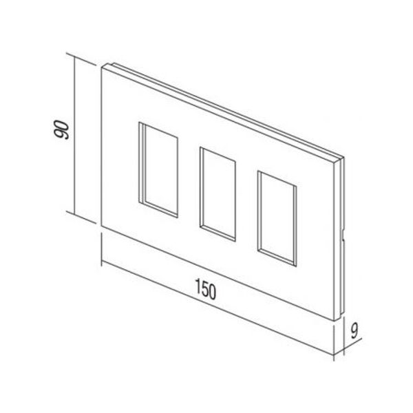 COVER PLATE LINE BATHROOM SET ES 4326152 image 1