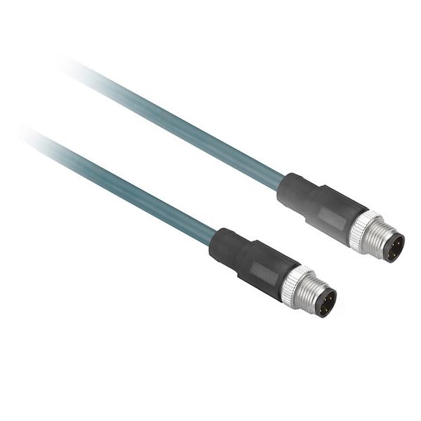 OsiSense XG cable M12/M12 D coded - Ethernet - 25m image 1