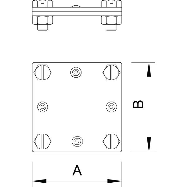 255 A-FL30 FT Cross-connectors no separator plate 30mm image 2