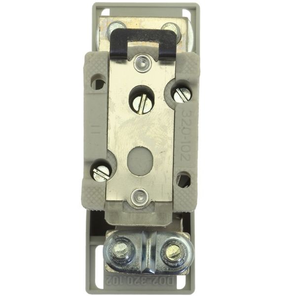 Fuse-base, LV, 63 A, AC 400 V, D02, 1P, IEC, DIN rail mount, suitable wire 2.5 - 25 mm2, 2xM5 o/p terminals, 2xM5 i/p terminals image 2