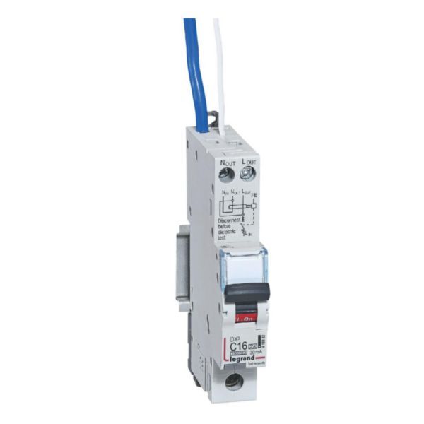 DX³ 10000 1 Pole + Neutral 16A A Type RCBO C Curve 30mA image 1